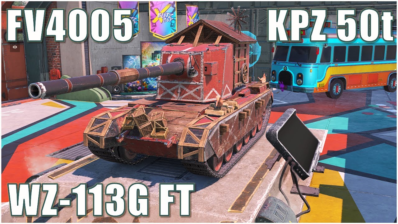FV4005, Kpz 50t & WZ-113GFT ● WoT Blitz