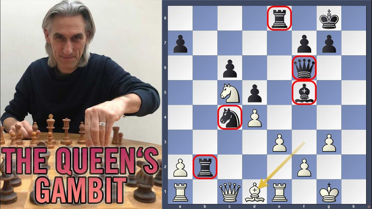 How to play the Queen's Gambit: Alexander Baburin vs Daniel King 2004. Queen Sacrifice!