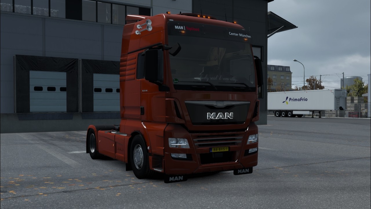 Ets 2 1.58 | MAN TGX 18.480 Truck delivering +wheelcam (SLO) (A)