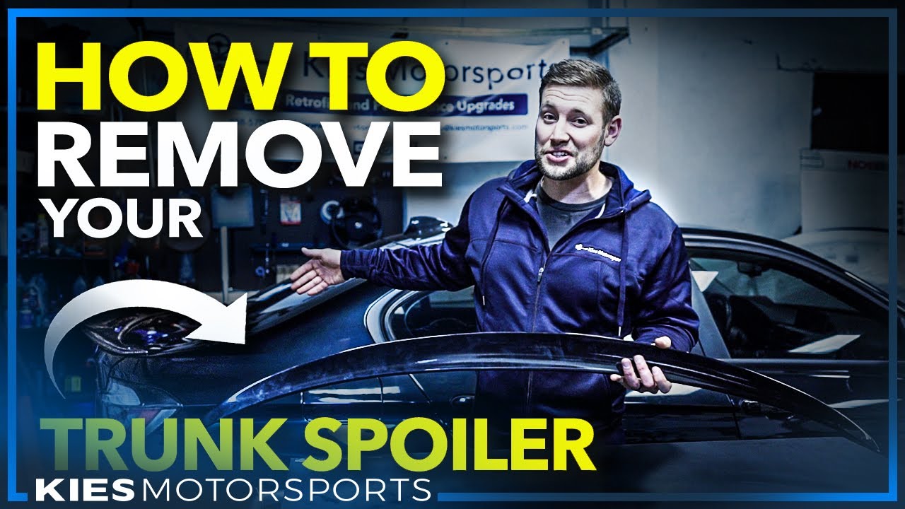How to REMOVE a Trunk Lip Spoiler AND how to Install an F30 BMW Carbon Fiber PSM Style Trunk Lip
