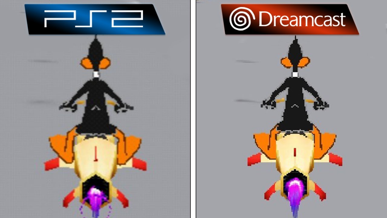 Looney Tunes Space Race (2000) PS2 vs Dreamcast (Graphics Comparison)