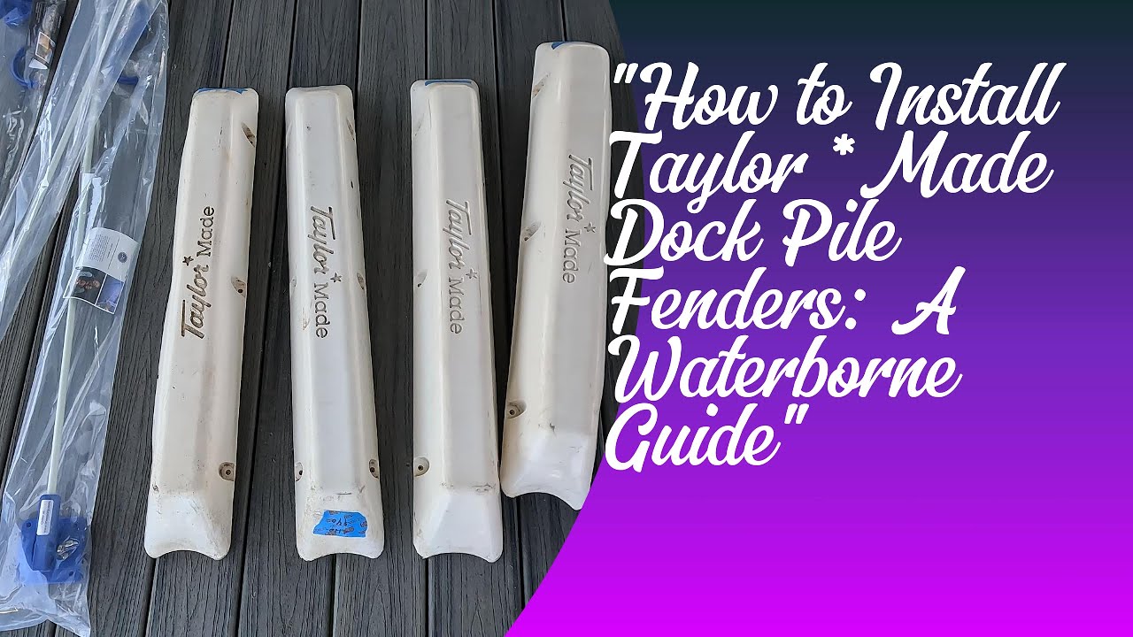 How To Install Taylor * Made Dock Pile Fenders: This is a On the Water Installation