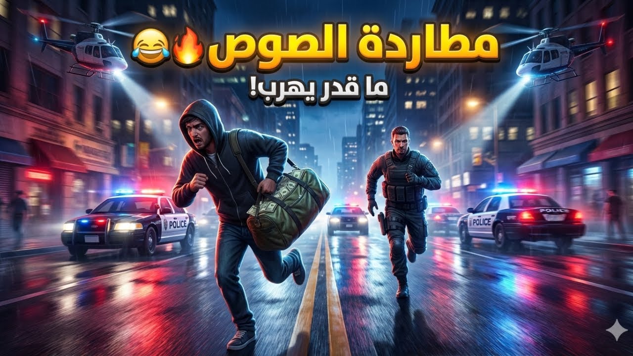 مطاردة الصوص في قراند 5 🚓🔥 هروب مستحيل داخل المدينة!