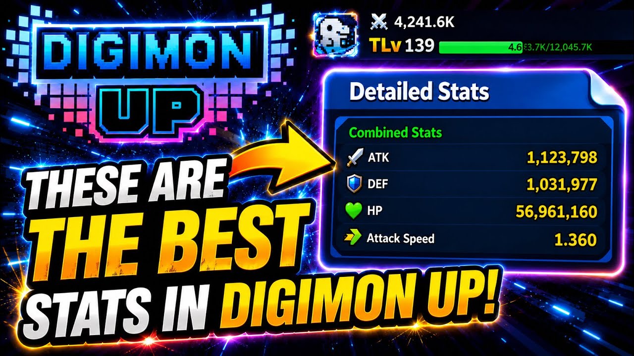 Digimon Up &mdash; Лучшие характеристики в Digimon Up!