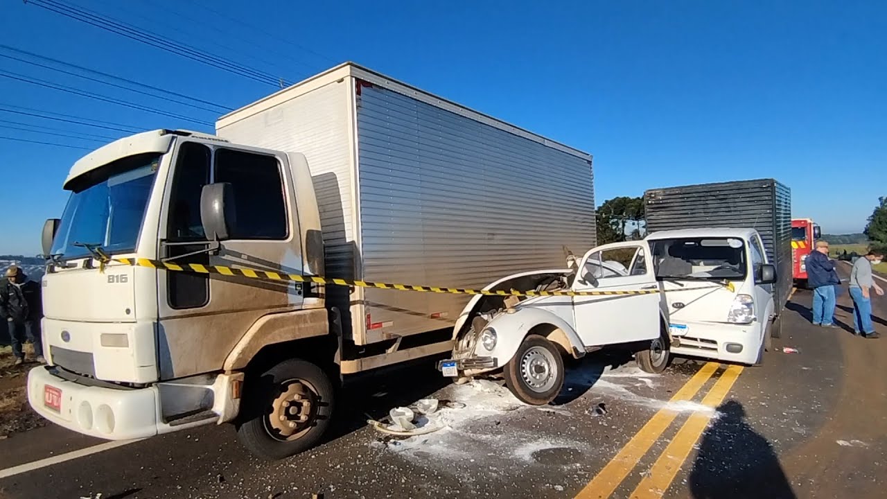 Acidente entre Coronel Vivida e Chopinzinho envolve 8 veículos