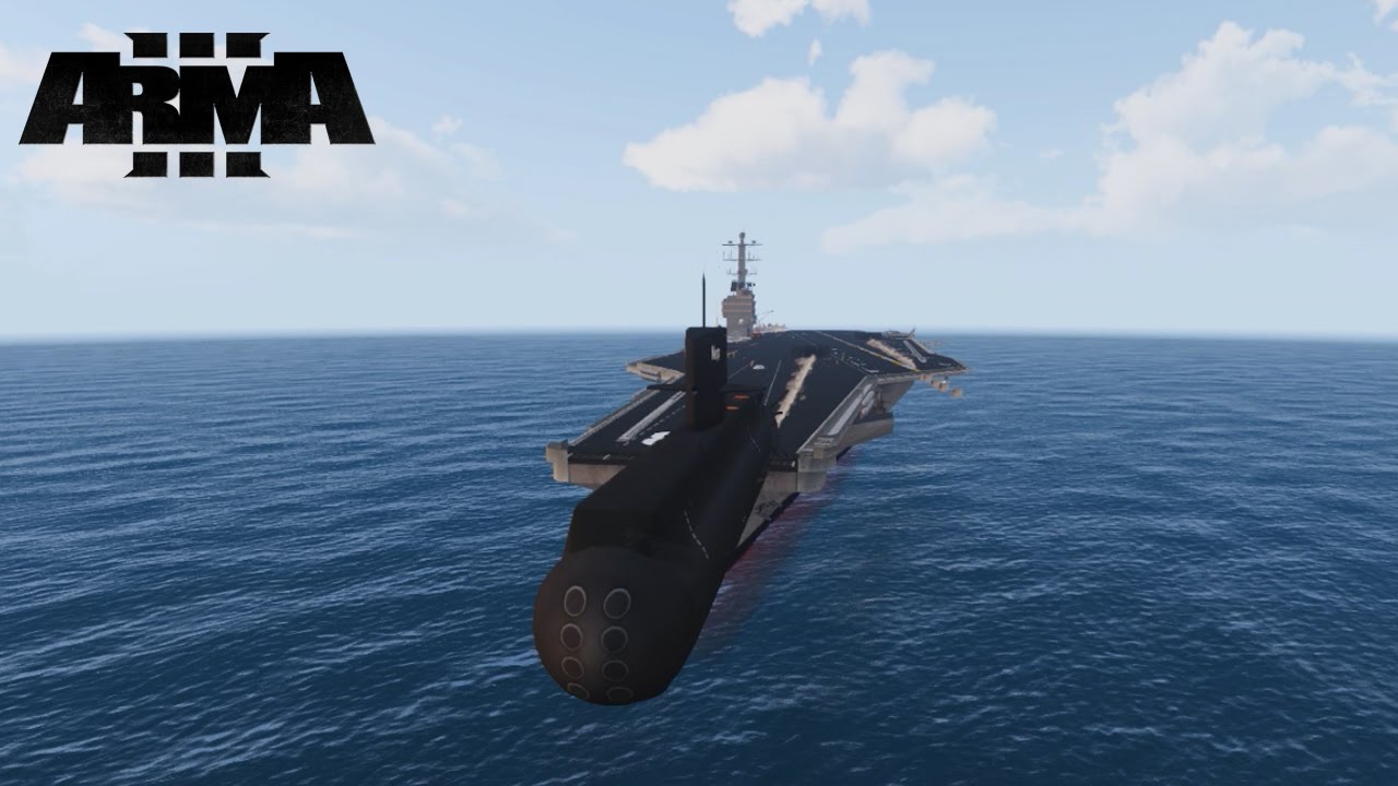 ARMA 3 - Launching Boats and Ships from an Aircraft Carrier