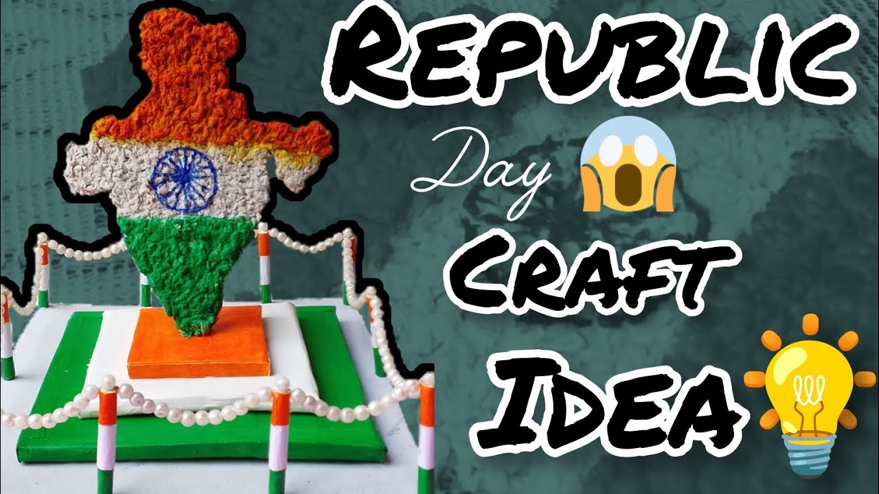 Republic day craft ideas 😱 | indian map paper craft 