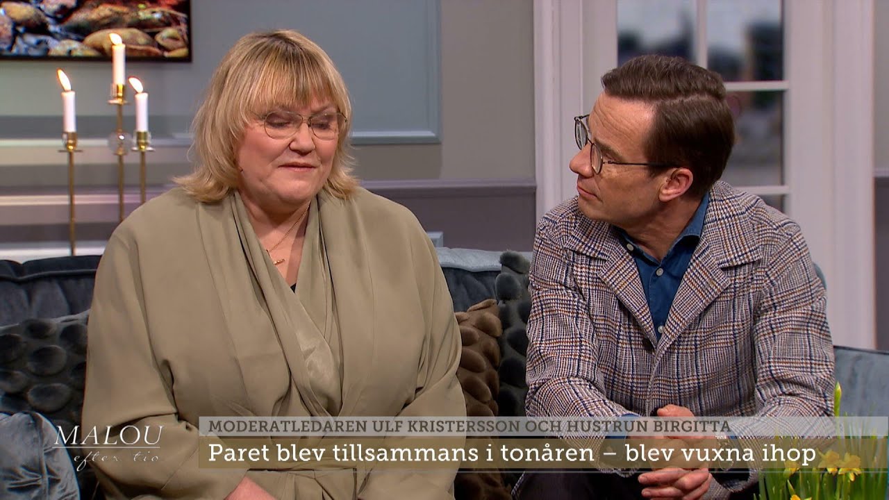 Ulf Kristersson och hustrun Birgitta Ed om svåra beslutet - Malou Efter tio (TV4)