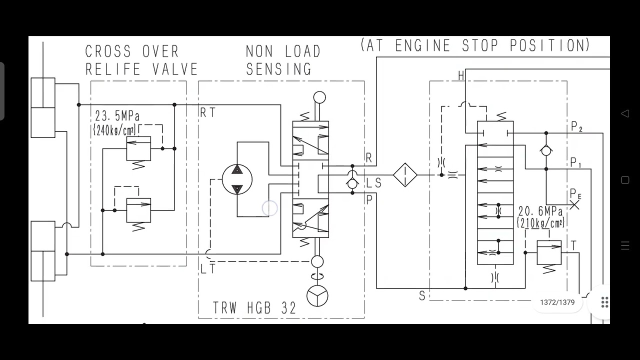 Circuit Diagram Steering & Hoist Hydraulic HD465-7R