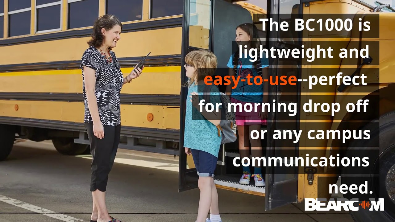 BC1000 Analog Radio is Perfect for Schools - BearCom
