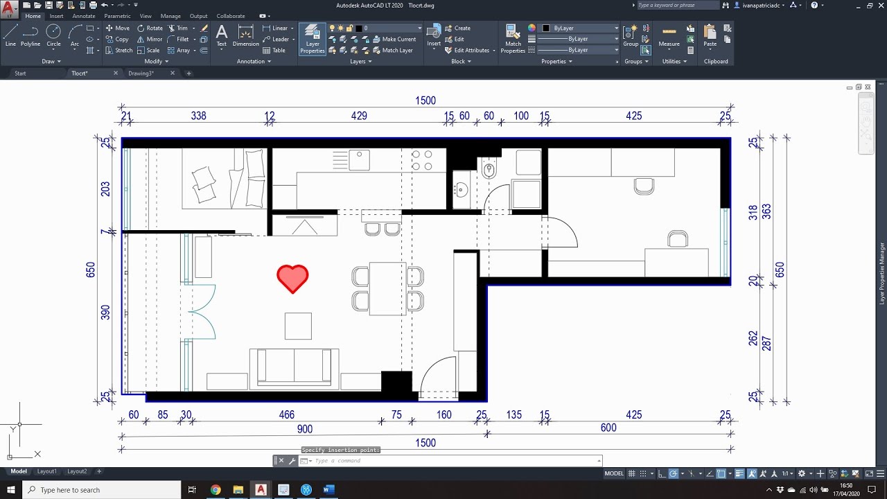 Autocad tutorial_ Kako nacrtati vlastiti stambeni prostor