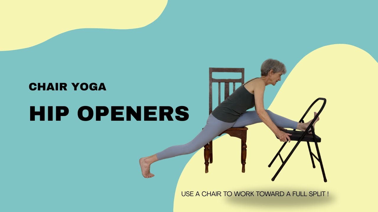 Chair Yoga for Hips: Begin Flow with Seated Lunges --End with Splits | Yoga with Rita - Fulcrum Blu