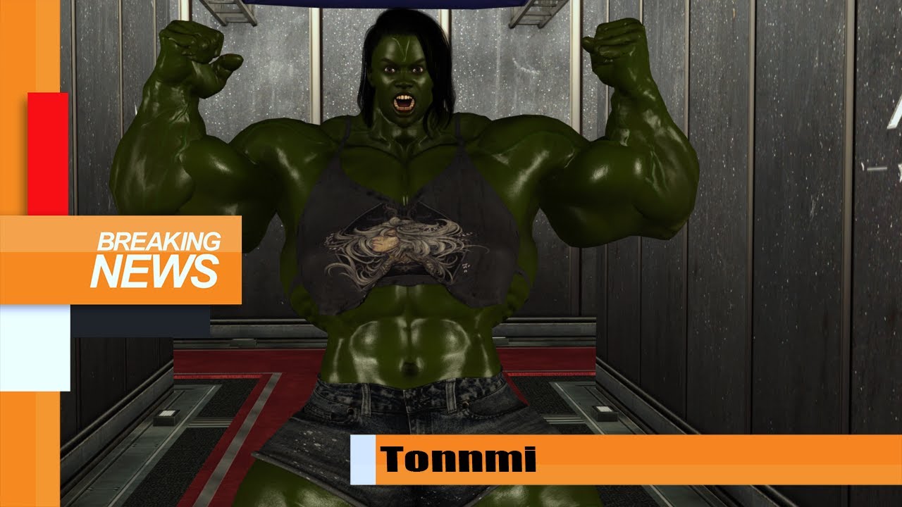 She hulk - rihanna Transform into Green hulk