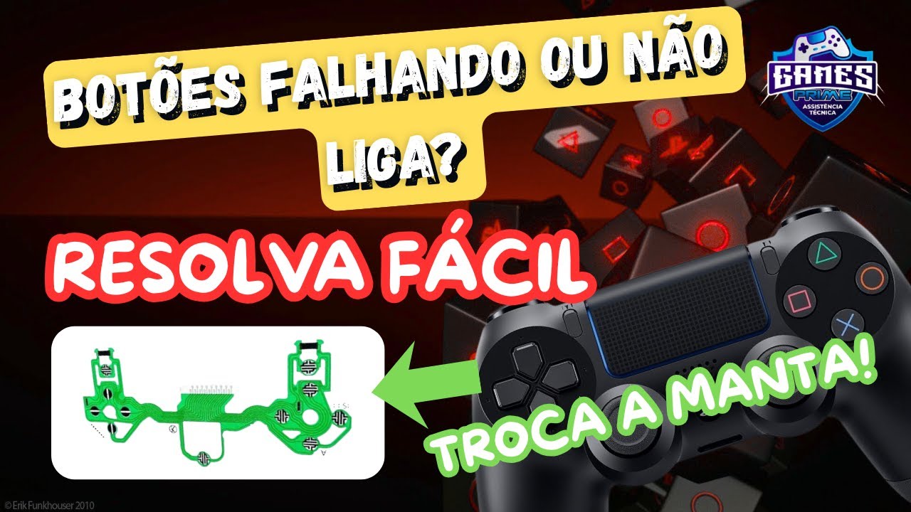 Troca de Manta/Película do Controle PS4 – Feito por Maicon | Games Prime FRG