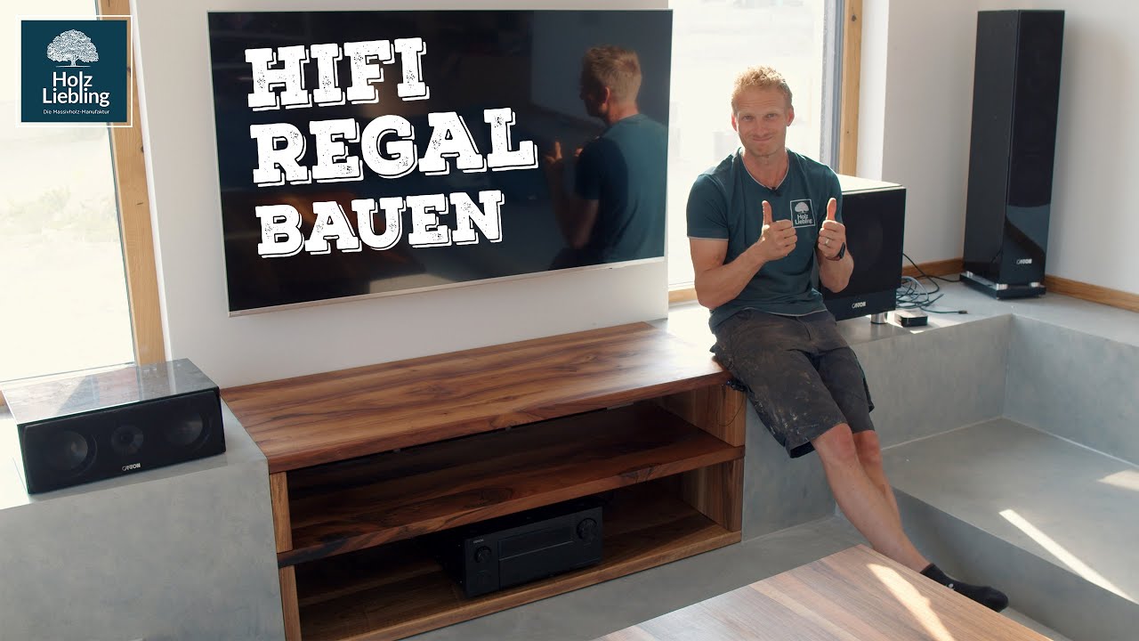 HiFi Regal aus Massivholz bauen | Holz-Liebling DIY