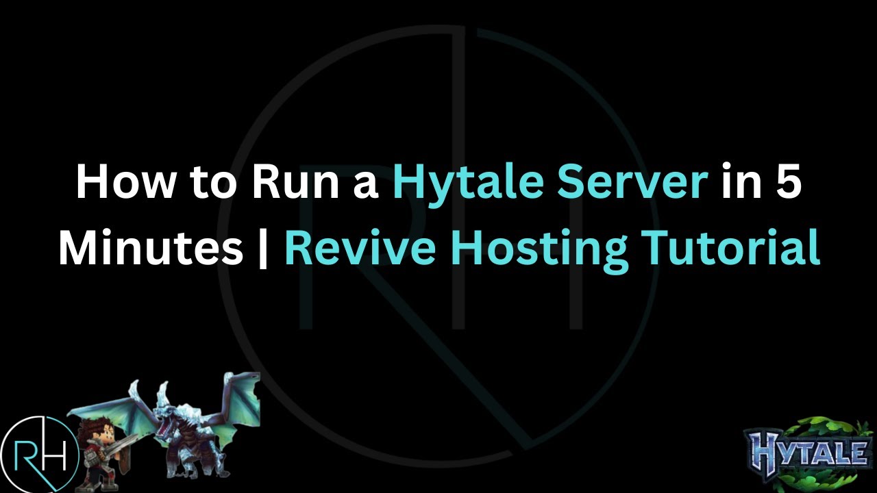 How to Run a Hytale Server in 5 Minutes | Revive Hosting Tutorial