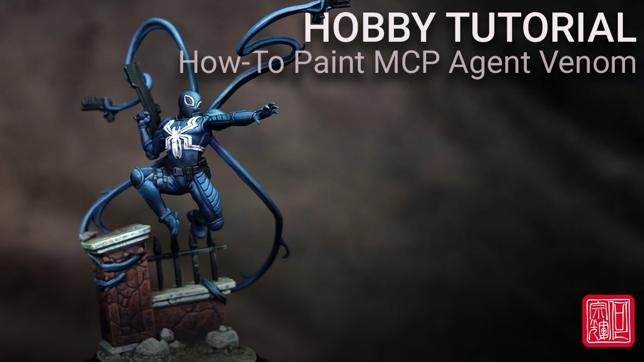 How To Paint Marvel Crisis Protocol Agent Venom | Hobby Tutorial