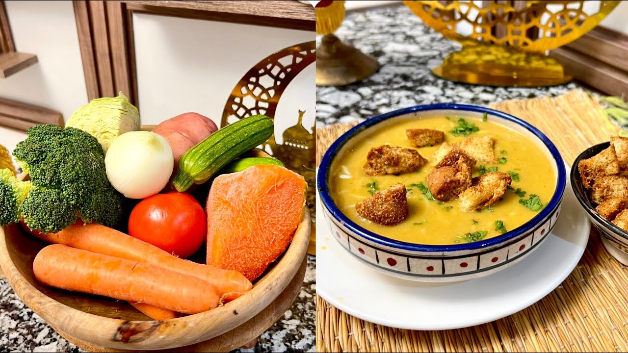هاد الشربة غادي تنوضو دابا تحضروها فيا خليط من الخضر لي موجودة عندك في الثلاجة والنتيجة بنة لا تقاوم