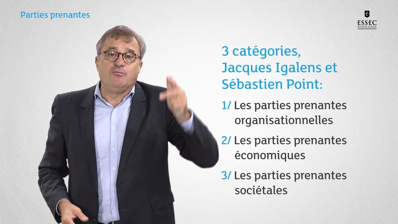 Les parties prenantes - Cours Belles Histoires