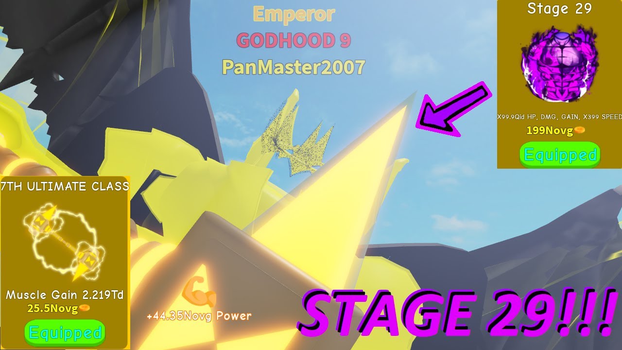 Getting Stage 29 in Roblox No Limit Lifting Simulator!