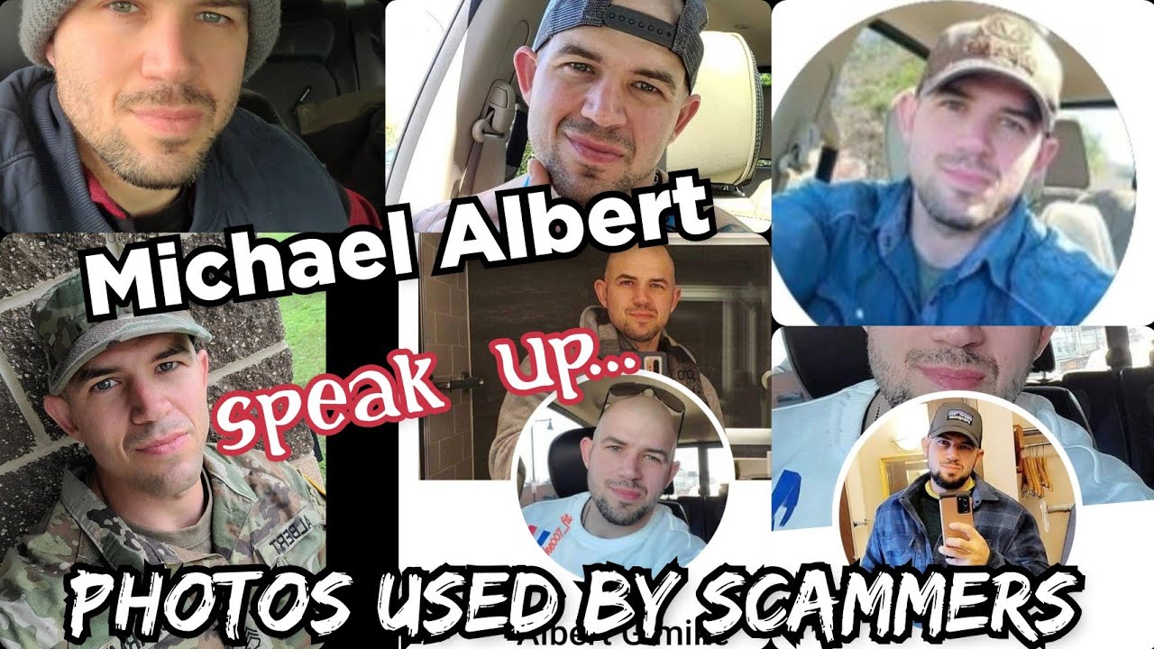 MICHAEL ALBERT PHOTOS used by Scammers CATFISH ROMANCE SCAMS awareness