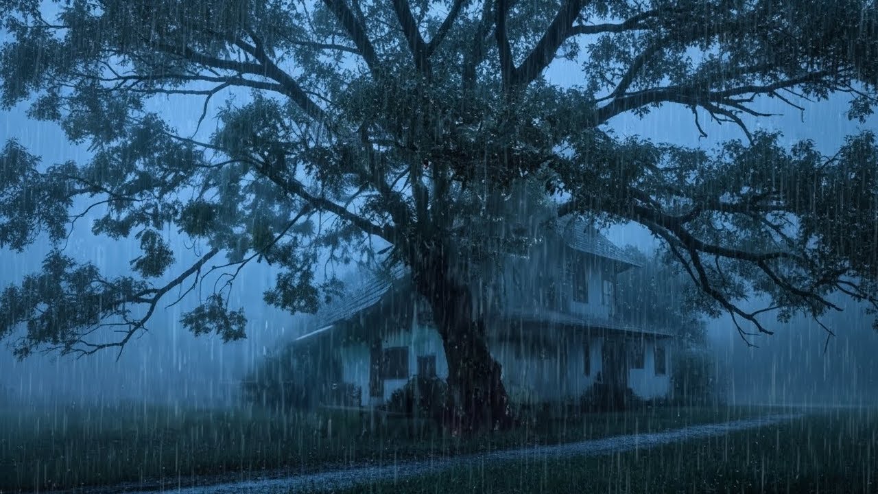 Night Rainstorm for Deep Sleep 🌧️ Healing Piano Music & Rain Sounds for Anxiety Relief, Deep Sleep