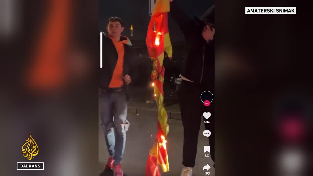 Nepoštivanje državnih simbola i pozivi na smirivanje tenzija u Sjevernoj Makedoniji