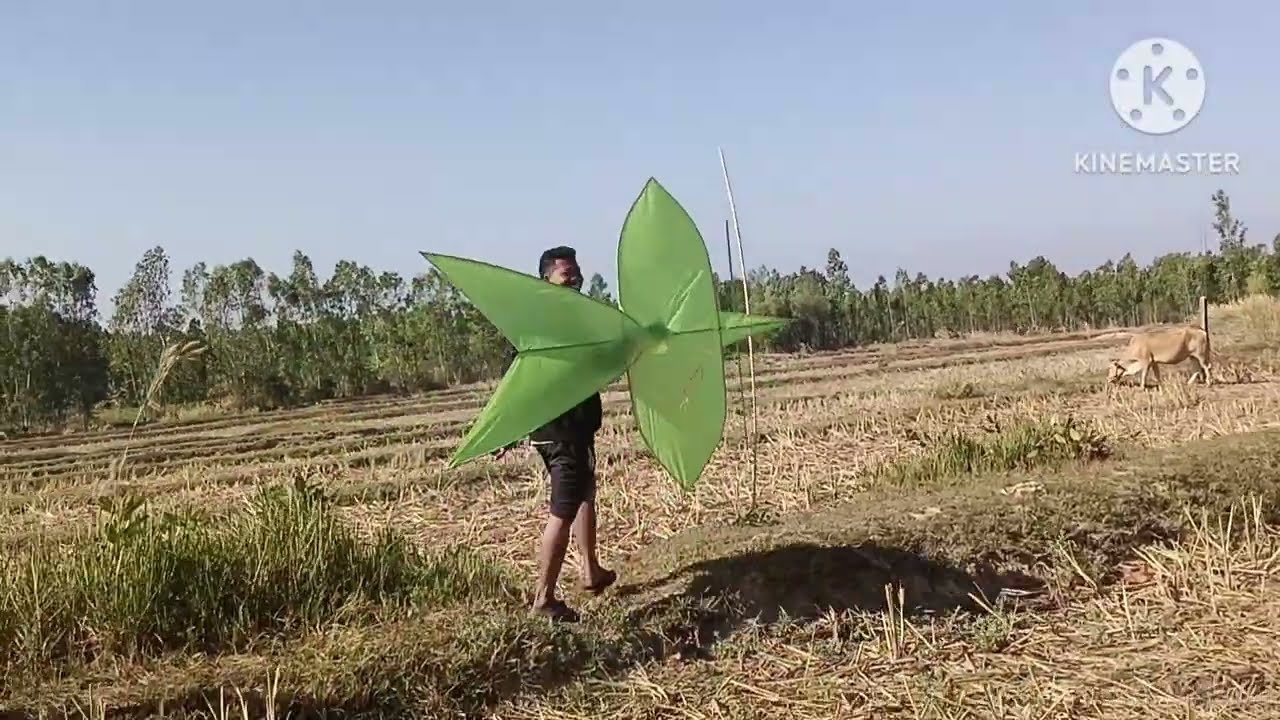 ep,447 ลองว่าวจุฬาลมยังกะพายุ!!.