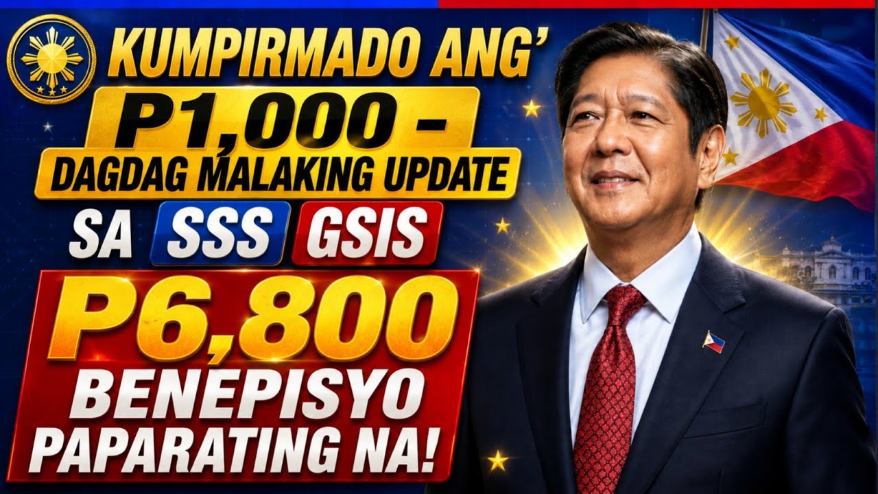 🚨 SSS GSIS ₱1,000 Increase CONFIRMED! ₱6,800 Benepisyo + ACOP Deadline Bago Mag-Mayo 20,2026!