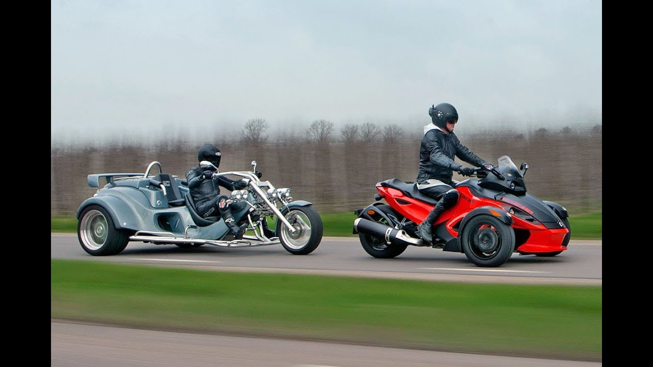 Can Am Spyder RS vs. Rewaco RF-1 GTR roadtest (english subtitled)