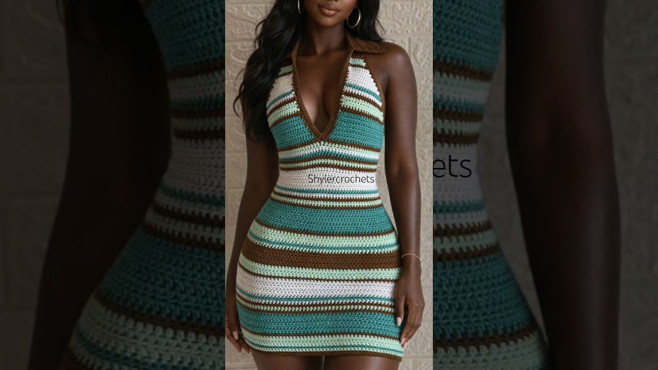 crochet collar dress 