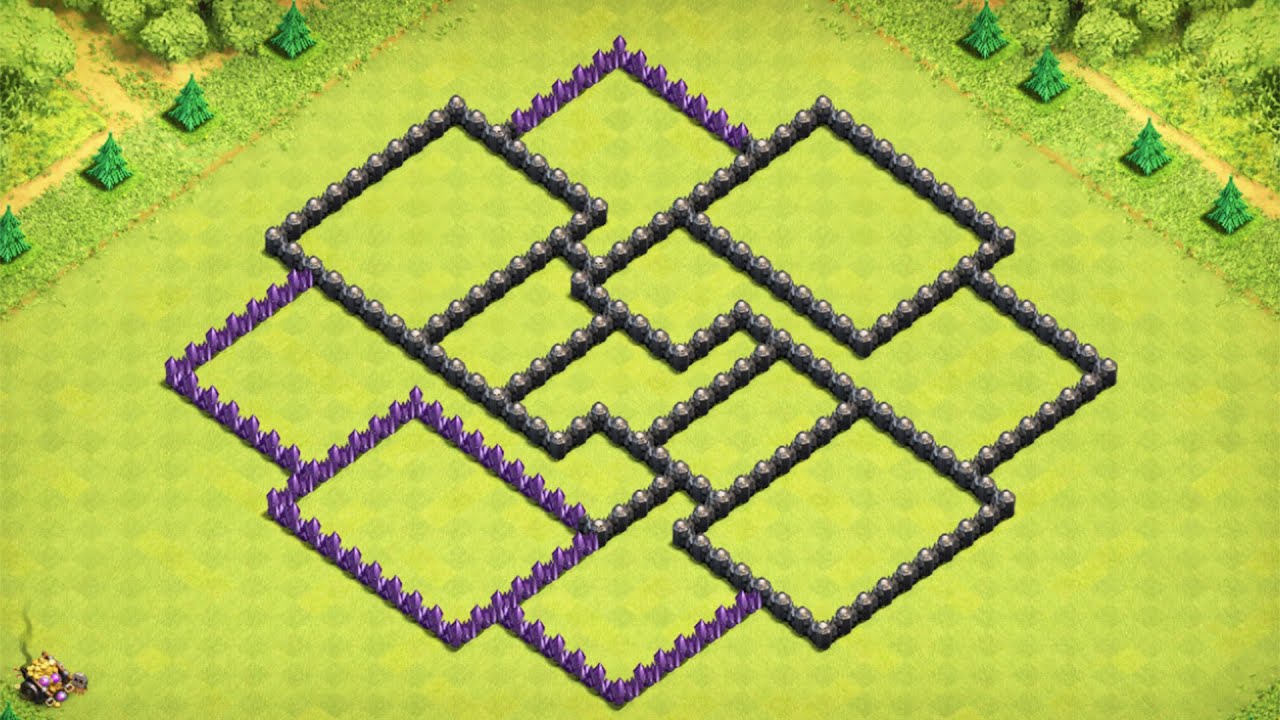 КФ/Фарм База ТХ8 + Повторы атак --- CW/War Base TH8 + Repley attack