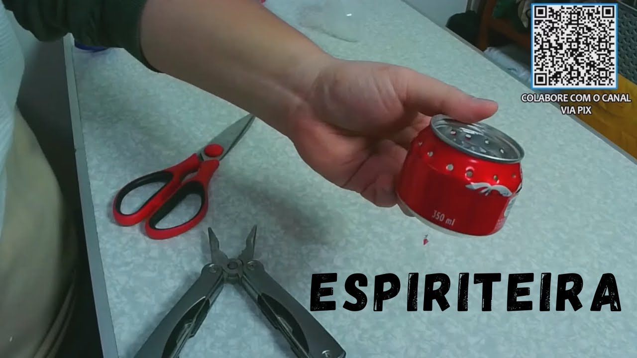 Espiriteira a álcool com 1 latinha [🎬 Cortes]