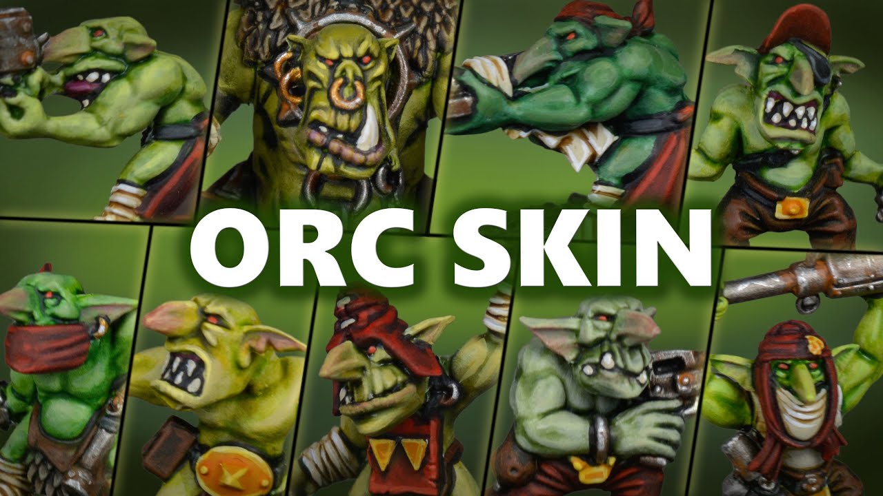 9 Easy Ork Skin Recipes for your Warhammer Army! Contrast Style Painting Guide | Orc Orruk Grot