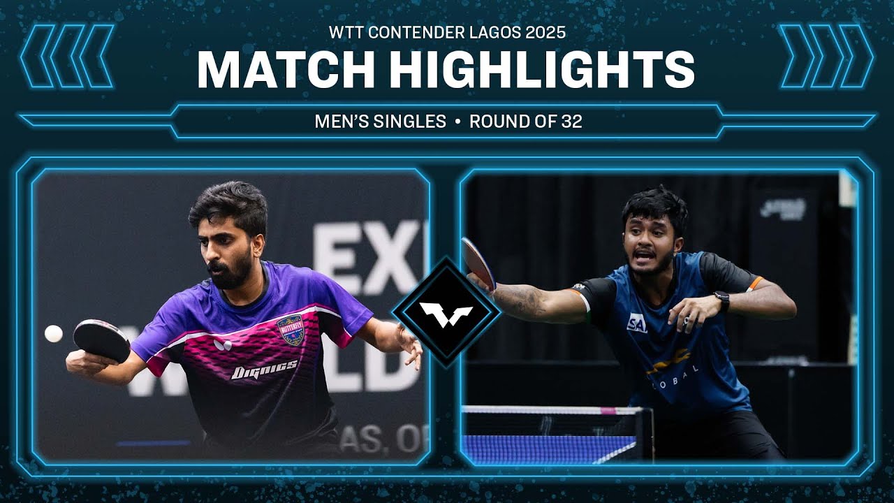 Sathiyan Gnanasekaran vs Arnav Karnavar | MS R32 | #WTTLagos 2025