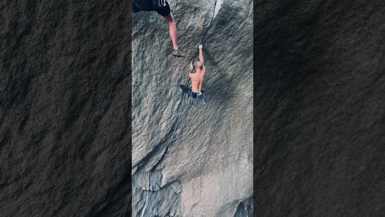 Climber falls off Canadian crack! Follow for more #climbing