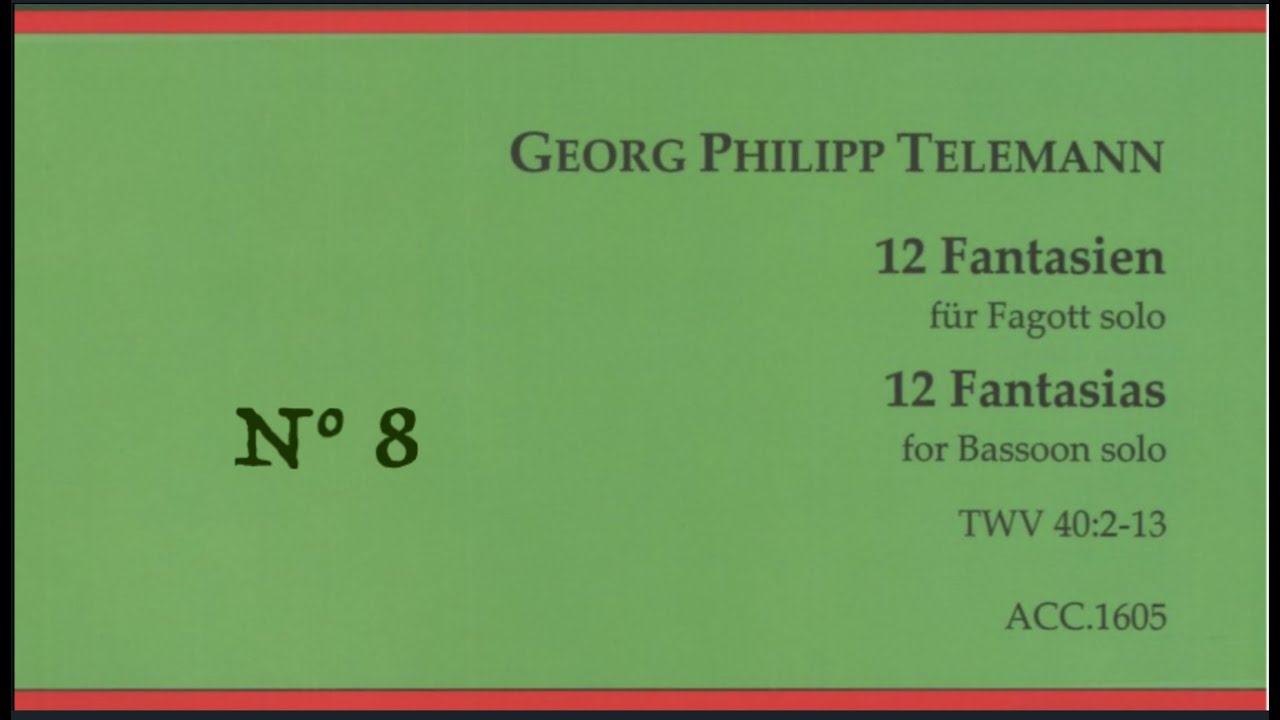 Telemann, Georg Philipp: Fantasia N° 8