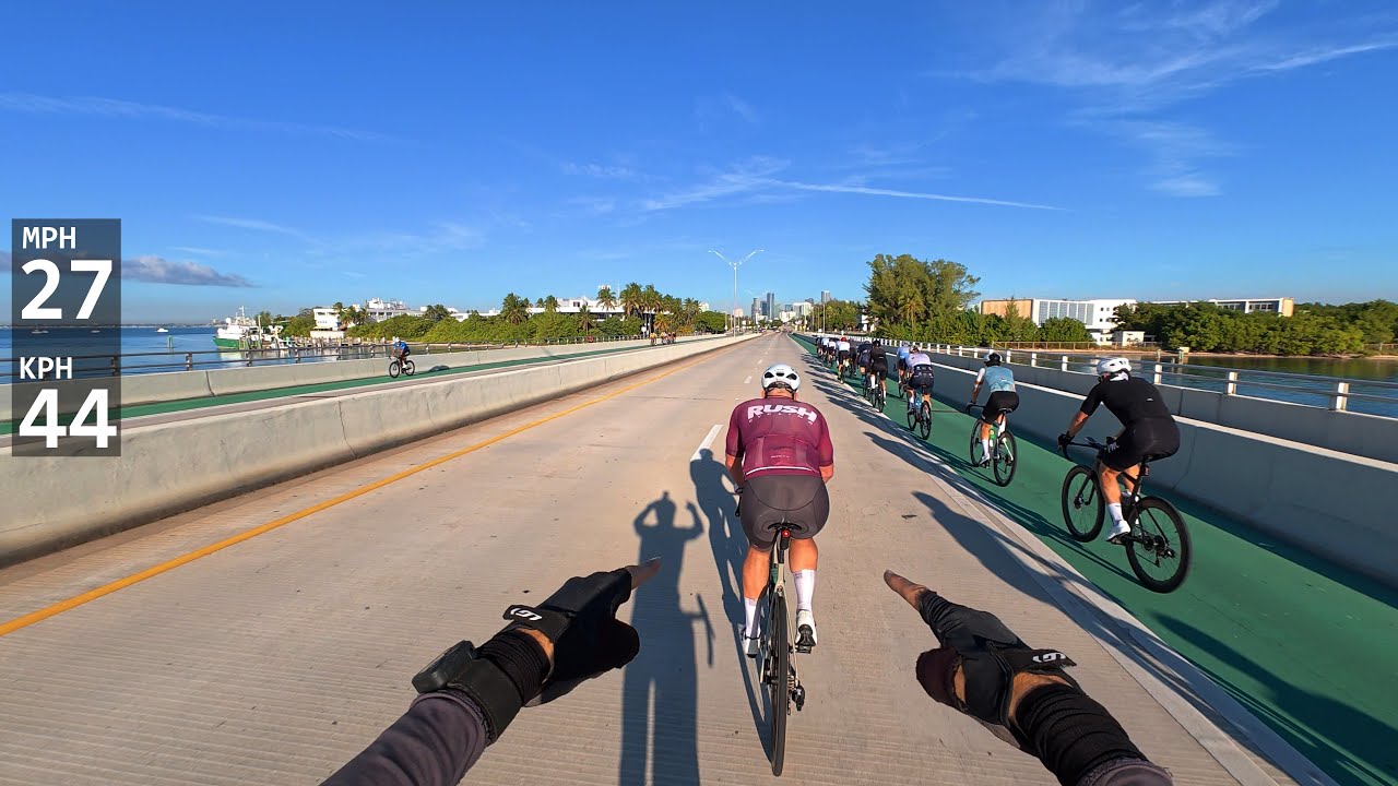 Miami Hammer ride Sat. 11/22/25, small peloton great form