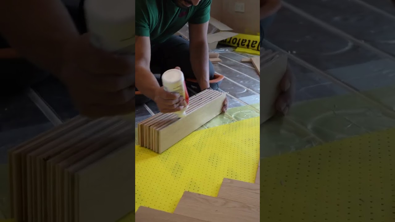 Herringbone Engineered Wood Flooring Installation