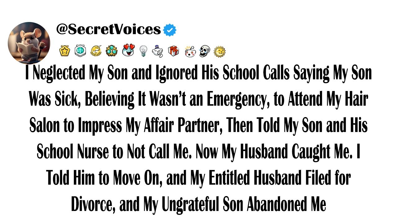 I Neglected My Son and Ignored His School Calls Saying My Son Was Sick, Believing It Wasn’t an Em...