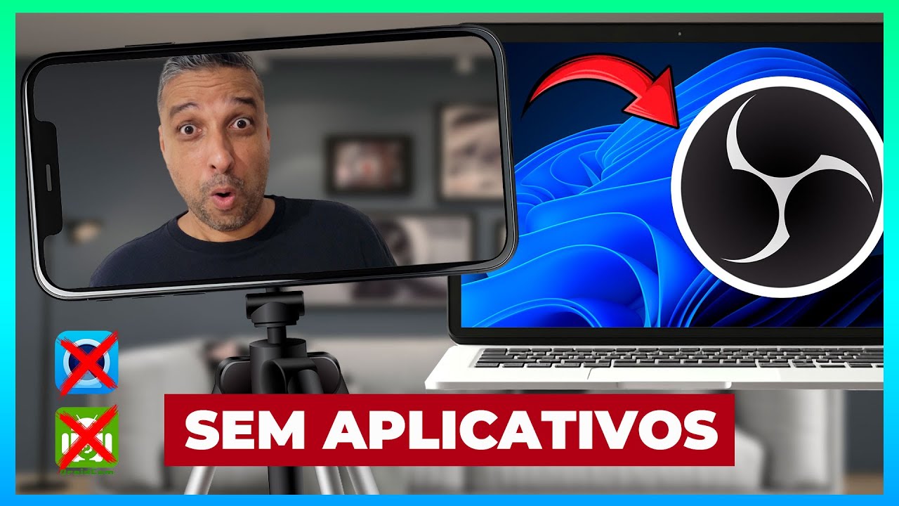 Como Usar CELULAR como WEBCAM no OBS Studio! (Nova função nativa do Windows)