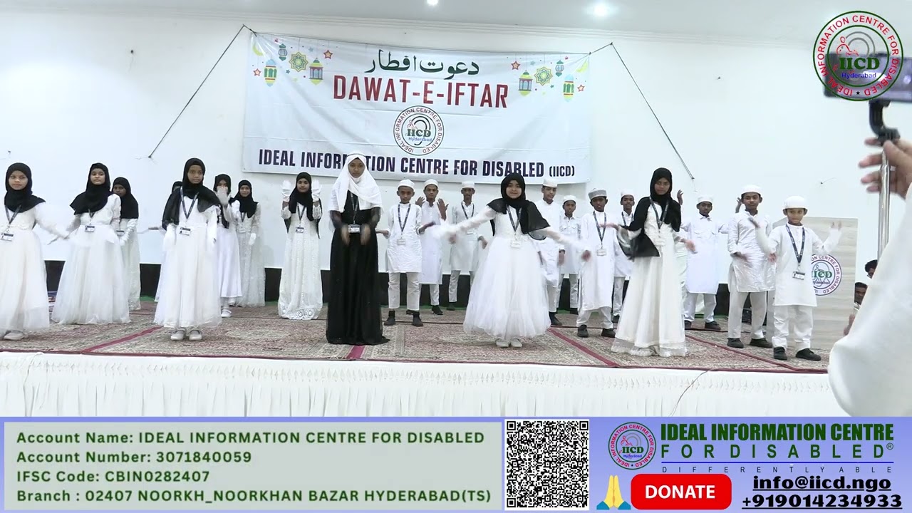 Zameen ko dekha Falak ko dekha action Performance by Differently abled IICD Ideal school for Disable