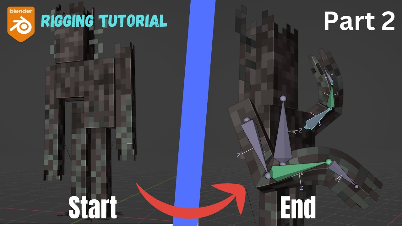 Rigging a Creaking in Blender - Part 2 (Rigging Arms)