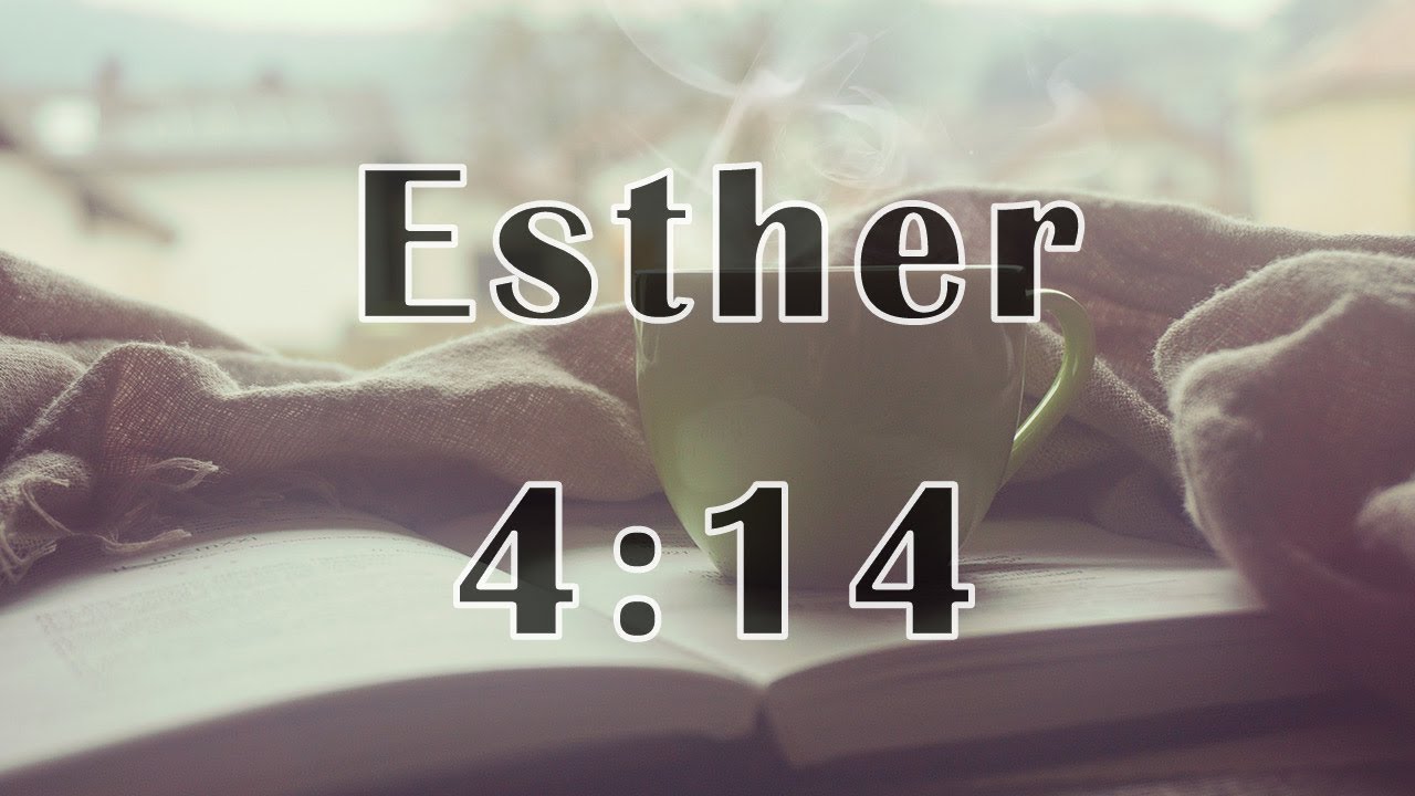 Esther 4:14 It is time you come to God's kingdom!