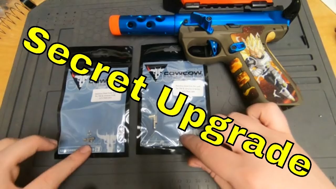 T029🔫 Install CowCow fire pin lock and auto sear, Secret upgrade for AAP-01 | Airsoft toy tech guide