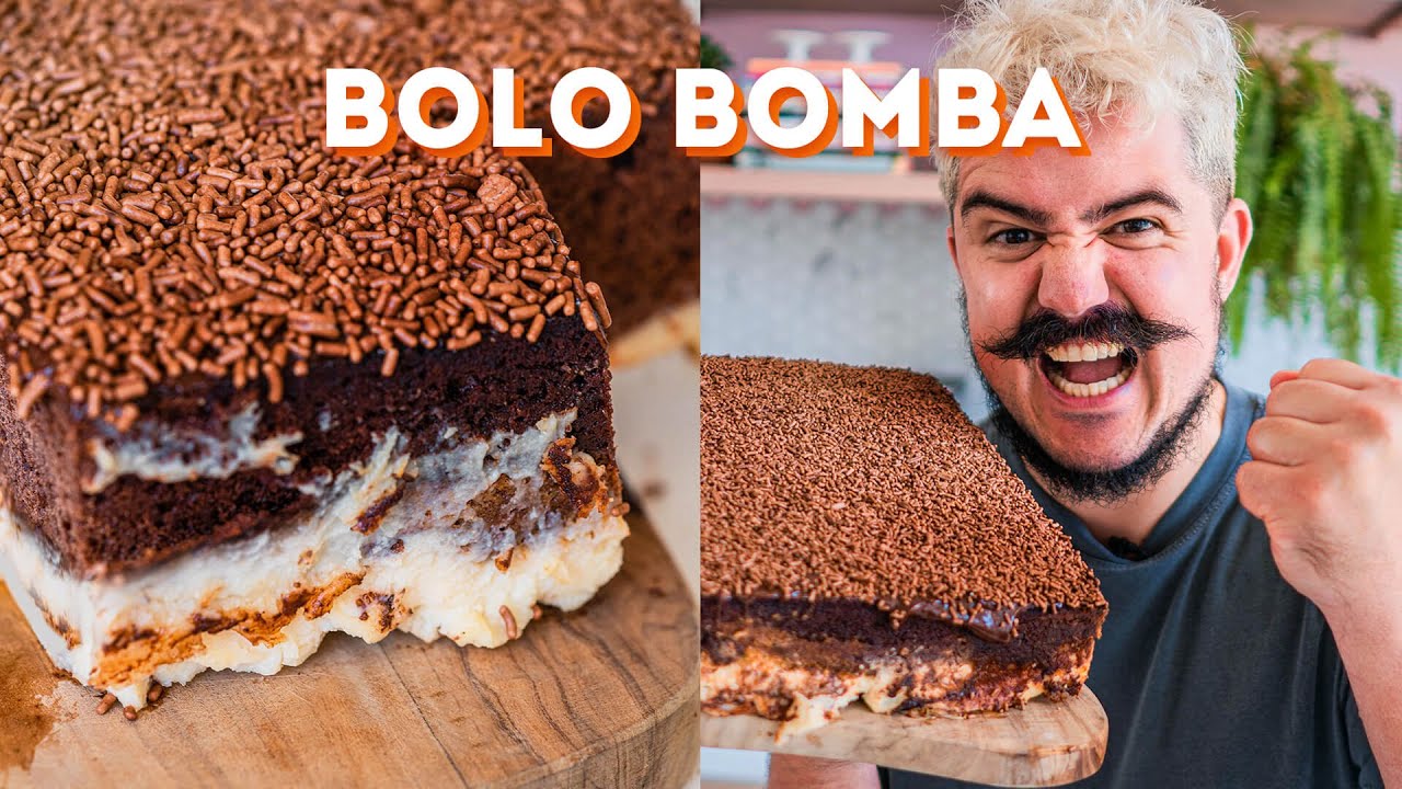 BOLO BOMBA QUE JÁ SAI RECHEADO