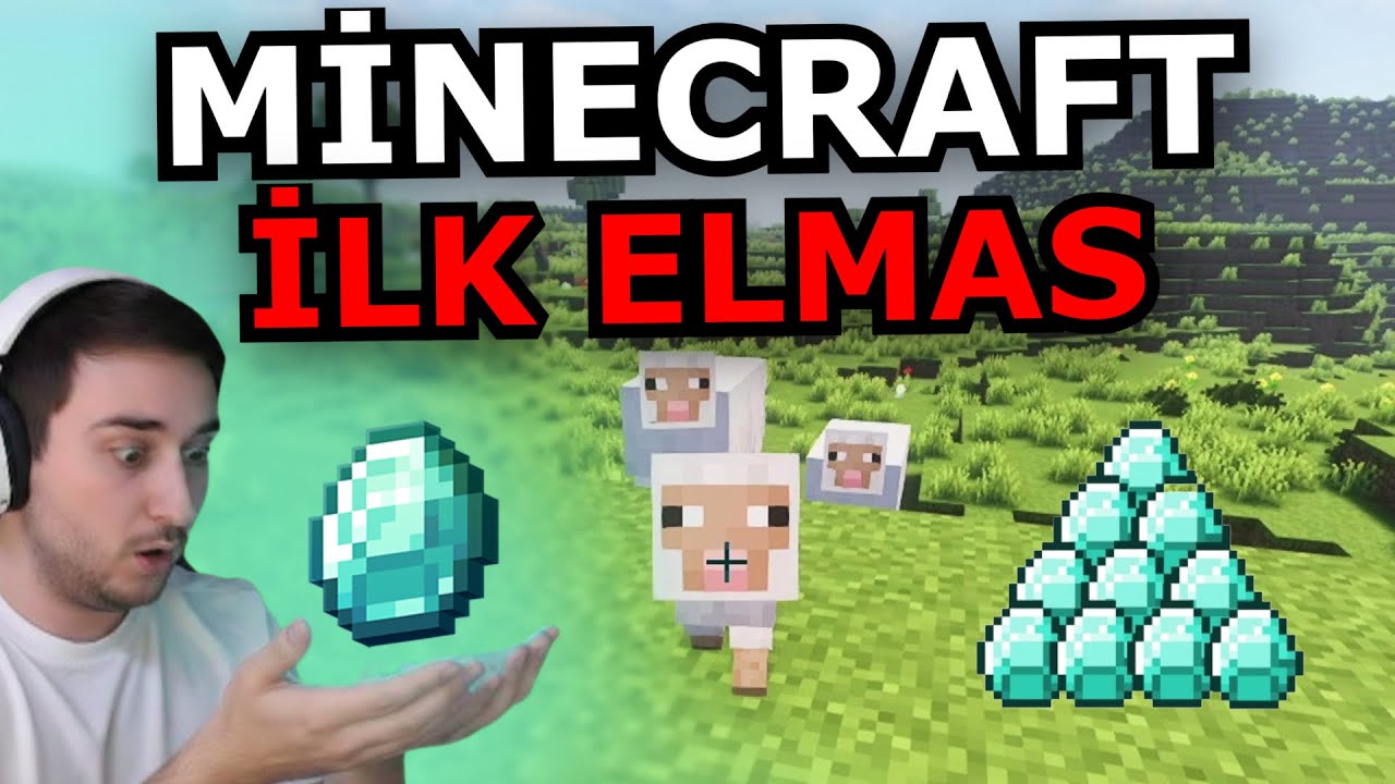 İLK ELMASI TAPDIM [Minecraft Survival] #2 Azərbaycanca