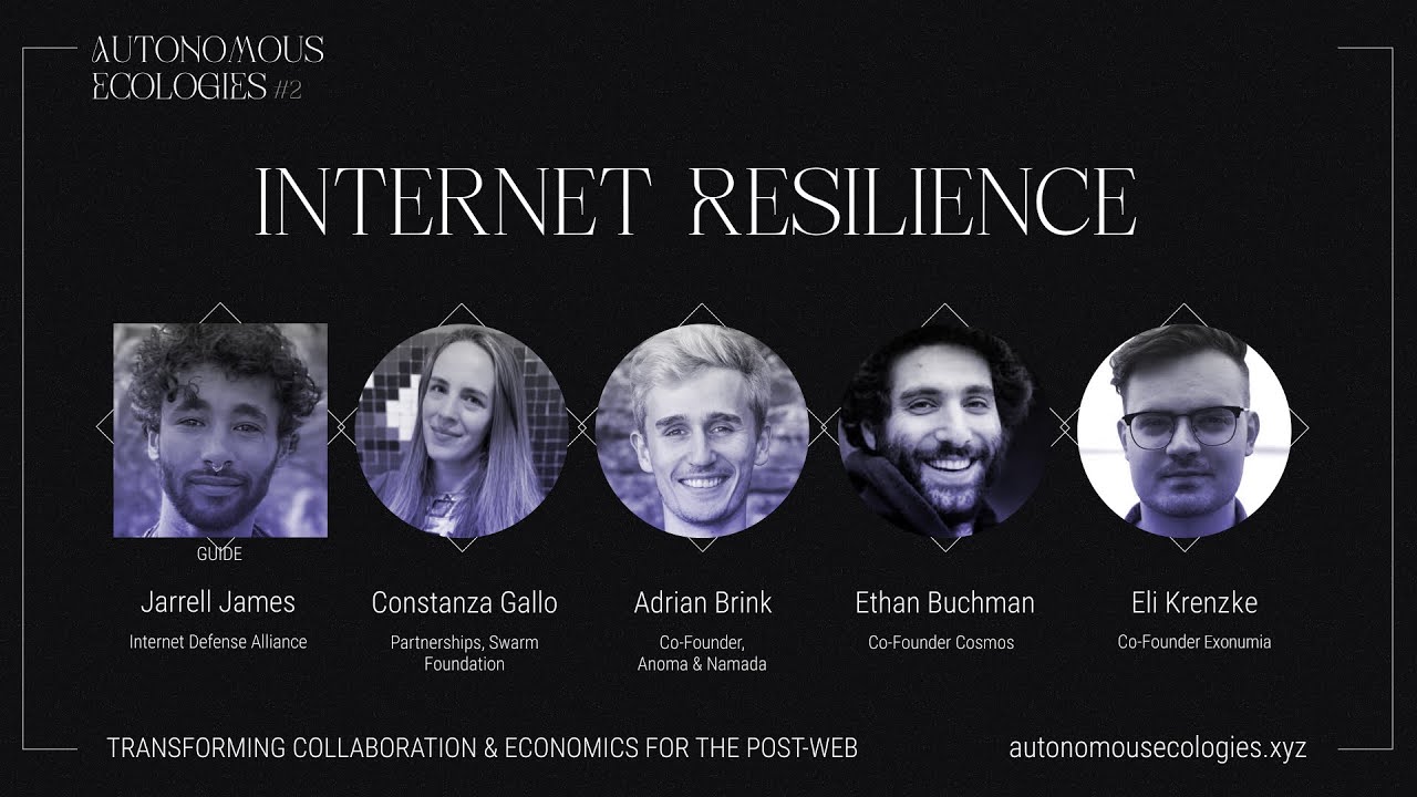Panel: Internet Resilience [Autonomous Ecologies #2]