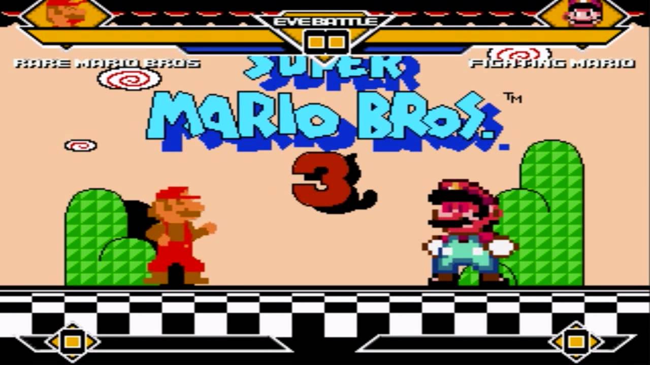 MUGEN - Rare Mario (SMB1) VS. Fighting Mario (SMW)