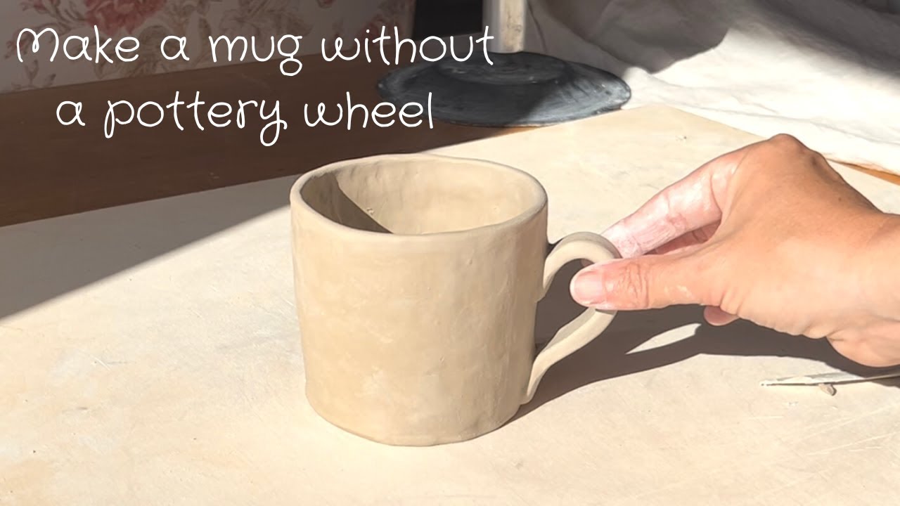 Make a mug without a pottery wheel - coilbuilt mug